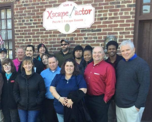 Local companies come to Xscape Factor for team building